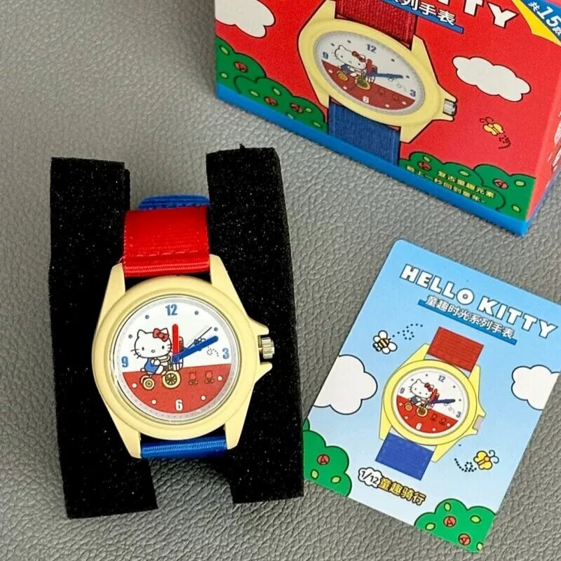Серия часов Hello Kitty Charming Time, слепой бокс с темой Велосипед, без открытия упаковки, подарок для девочек,