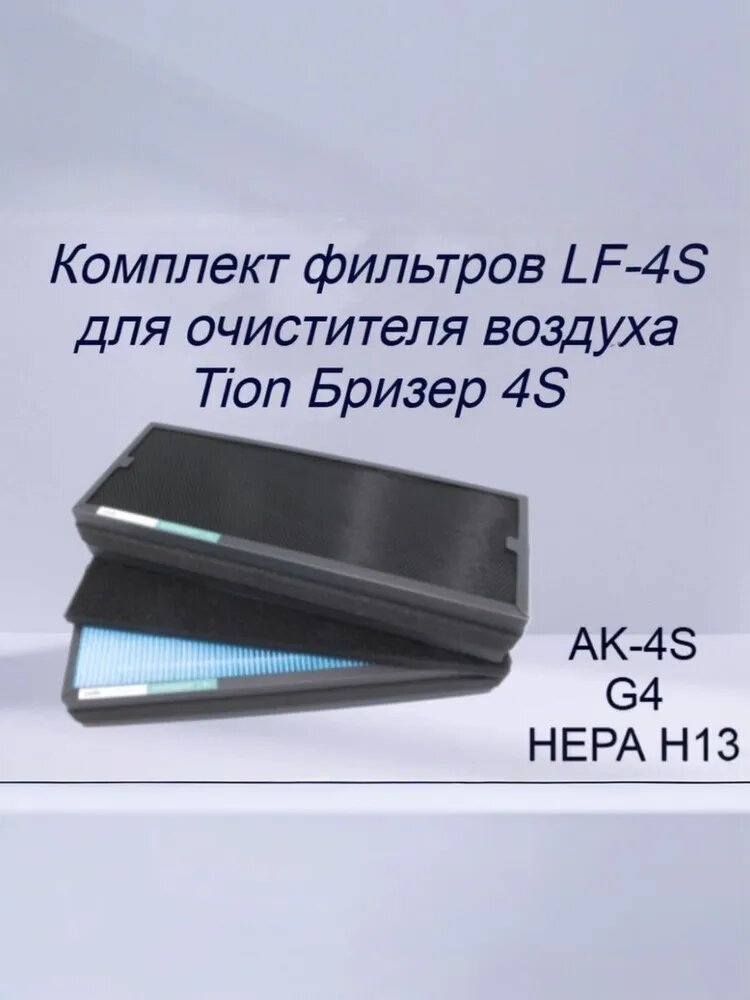 Комплект сменных фильтров Lonfur 4S (AK-4S, G4, нера H13) для очистителя воздуха Tion Бризер 4S