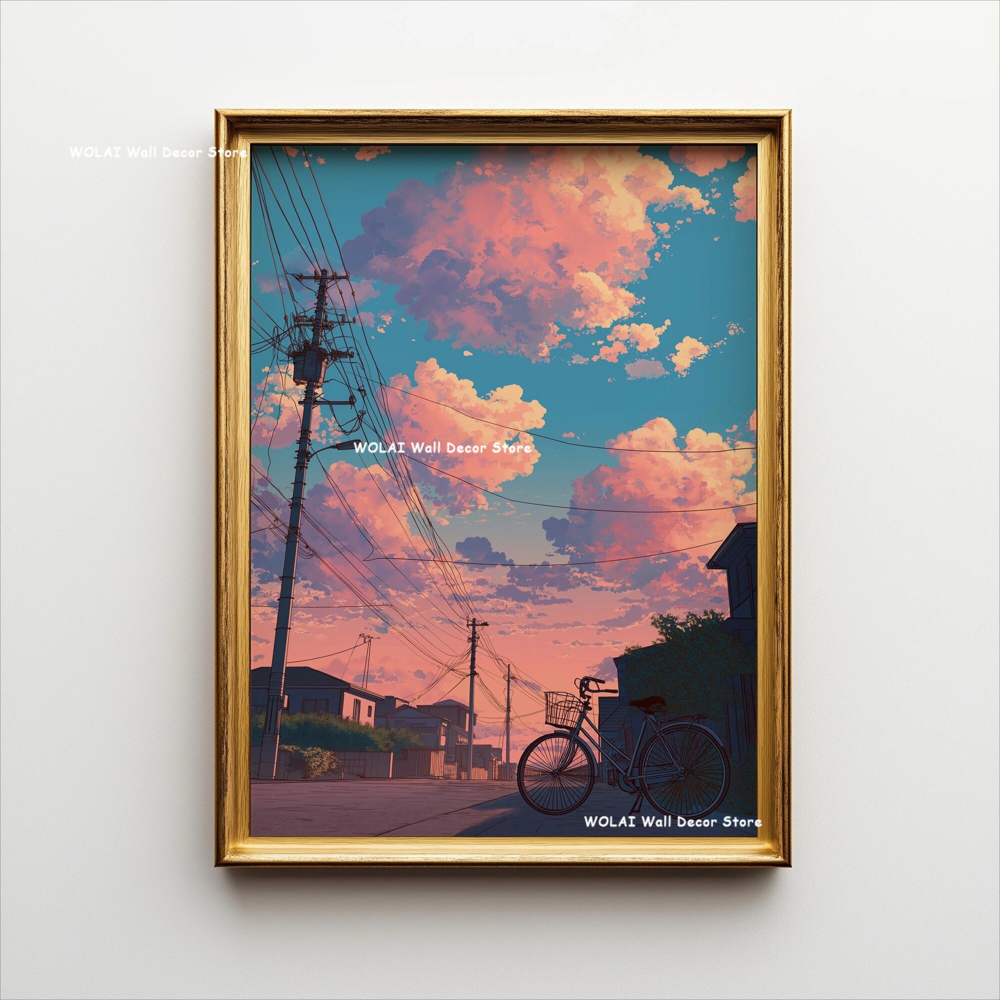 Постер аниме кафе Гибли WO2213-17, 50x70cm No Frame