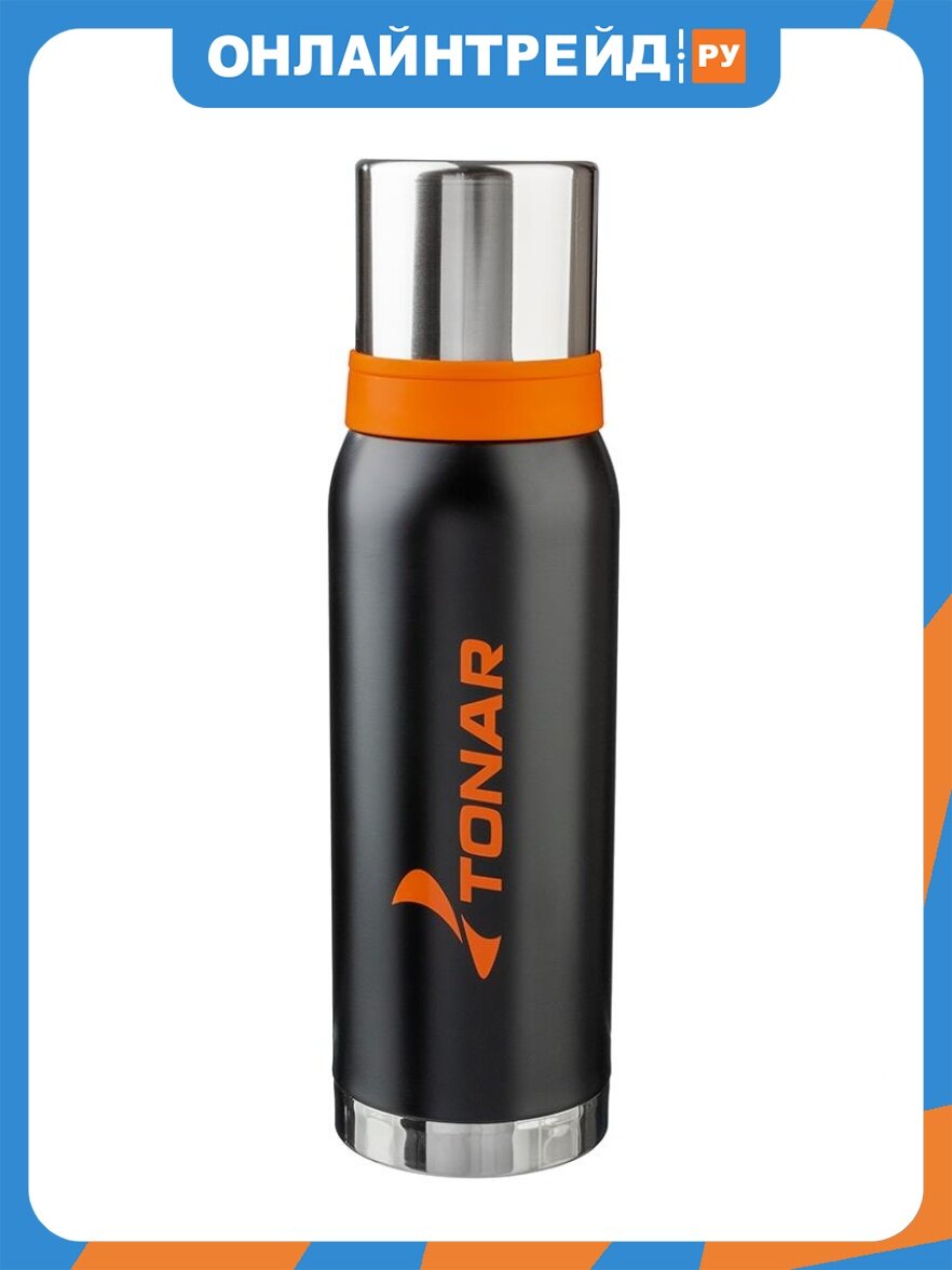 Тонар Термос (HS. TM-040) 1200ML черный (2 крышки-кружки)