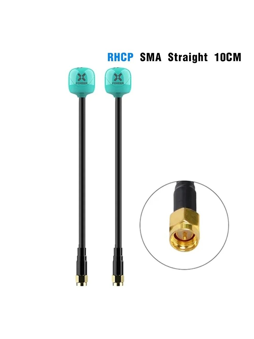 Антенна FOXEER Lollipop_4+ 2 шт. 5.8 ГГц 2.6 дБи Omni Mini RHCP LHCP SMA RPSMA MMCX UFL
