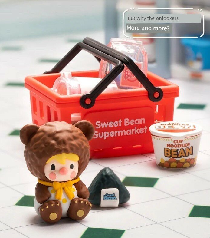 POP MART Little Sweet Bean 24-часовой магазин слепой бокс фигурка - Тема шопинг одна деталь