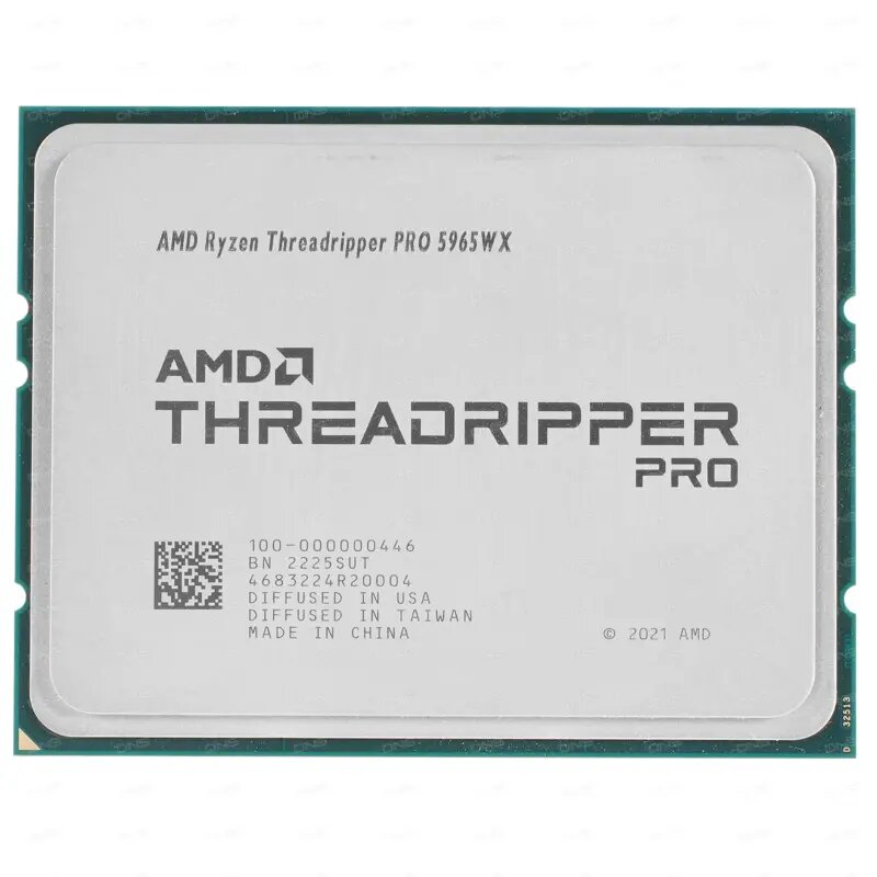Процессор CPU sWRX8 AMD Ryzen Threadripper Pro 5965WX (24C/48T, 3.8/4.5GHz, 128MB, 280W) OEM 100-000000446