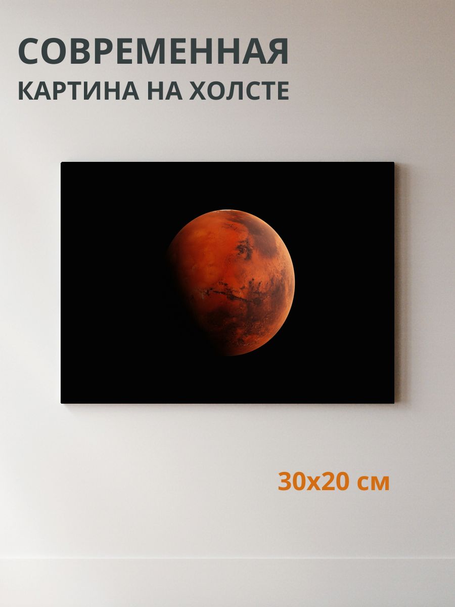 Картина на холсте Планета 30x20 см