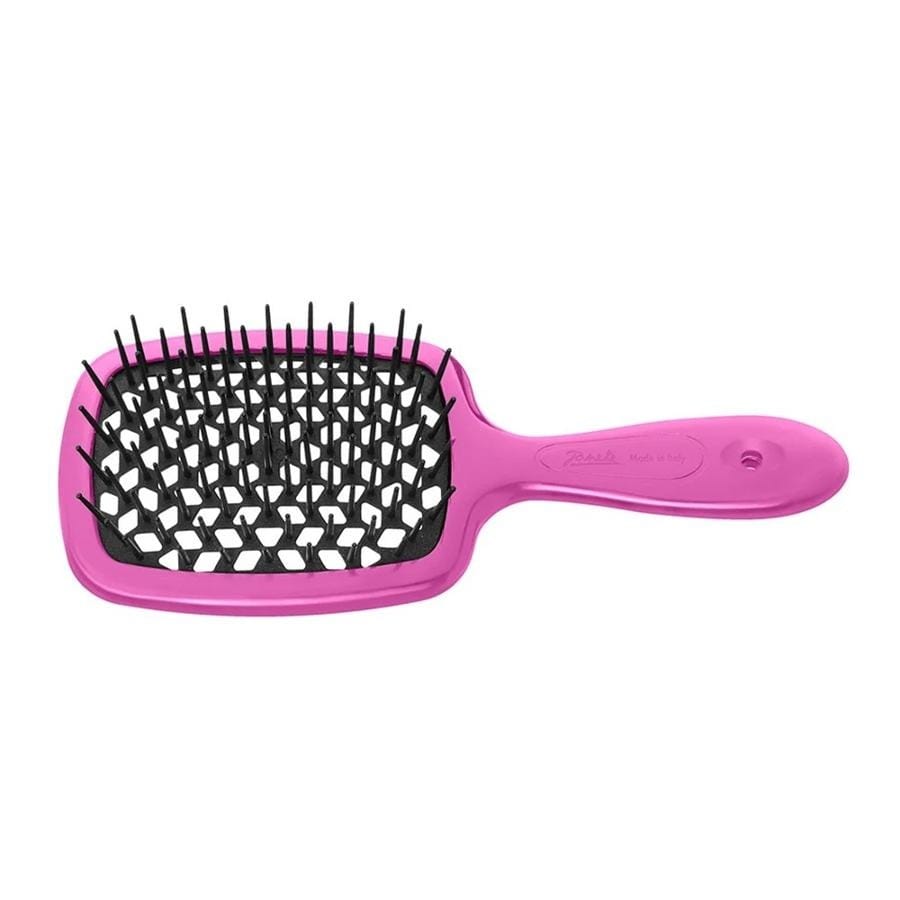 Расческа Janeke Small Superbrush, 17 см, fuksjowo-czarna
