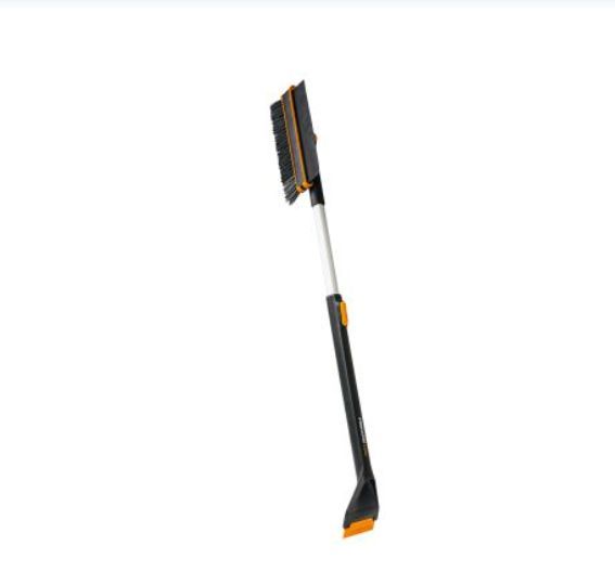 Щетка для снега 96-121см телескоп. со скребком X-series FISKARS (щетка-сметка снеговая, съемный скребок) (1078492)
