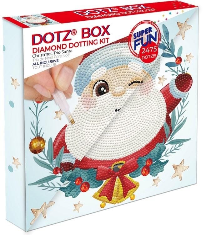 Алмазная мозаика Diamond Dotz Santa, разноцветный, 22x22 см