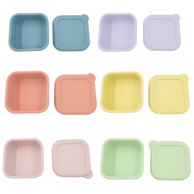 Ланч-боксы комплект из 6 шт объемом 3.38 унции, 6 цветов