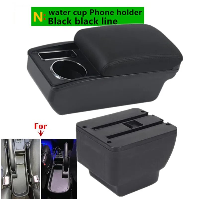 Подлокотник N1 black line No USB для MAZDA 2