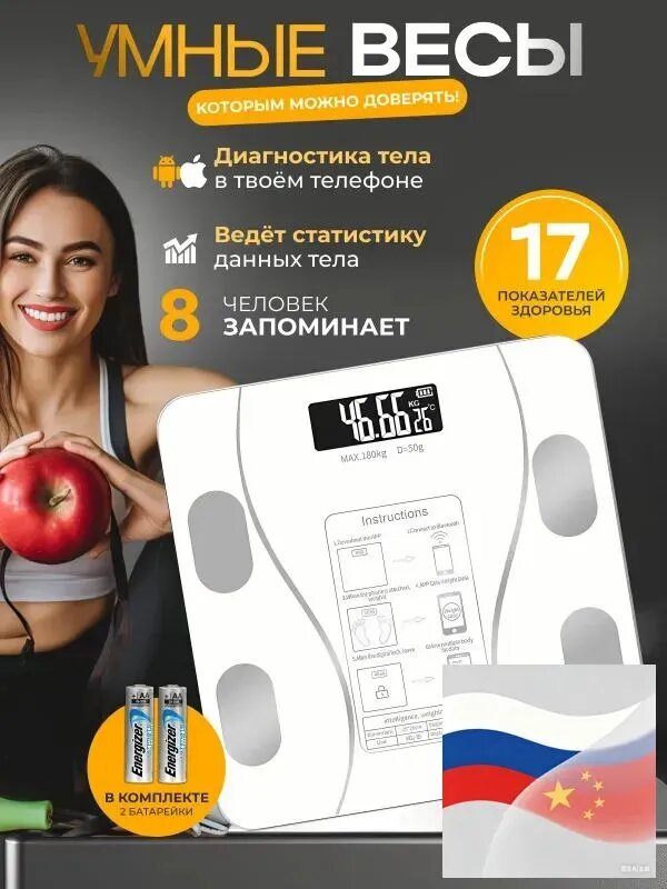Напольные весы Весы напольные электронные, нагрузка 150 кг, точность 50 г