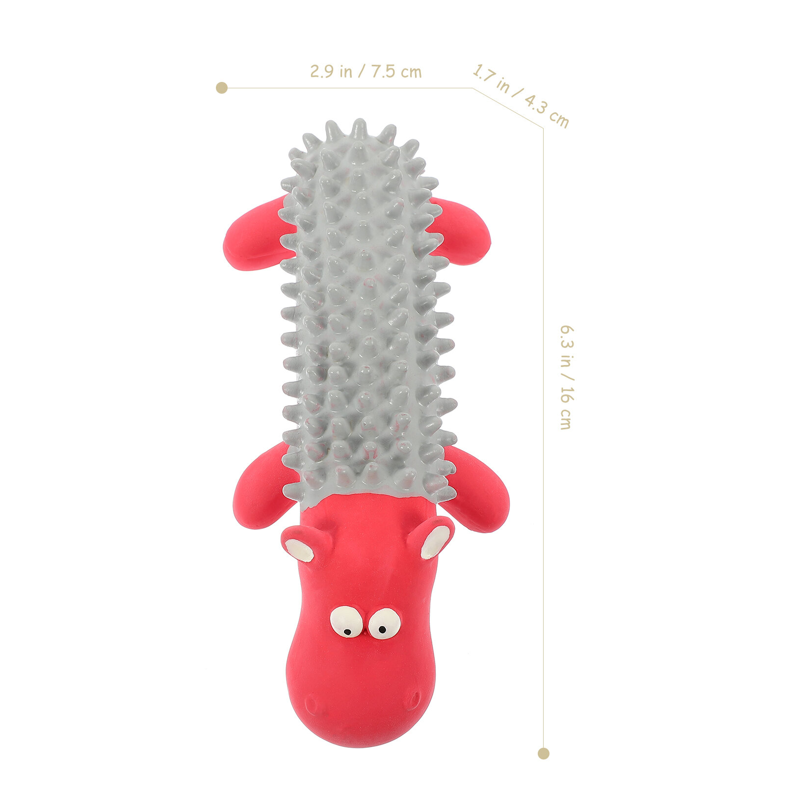 Интерактивная Игрушка Для Собак С Криком Розового Цвета Размер 16X7.5X4.3Cm