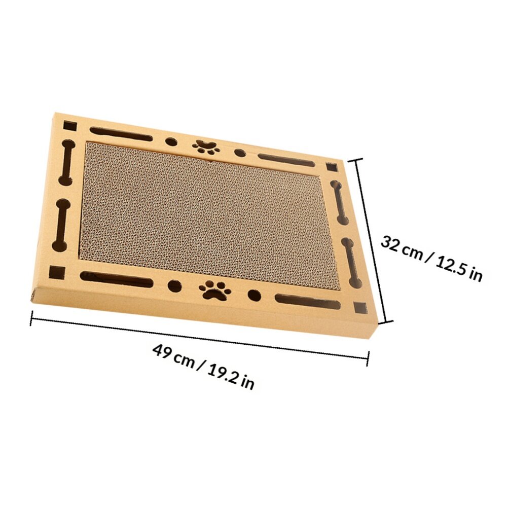 Игрушка Для Кошек АнтиЦарапинная Доска Для Шлифовки Когтей Хаки 49X32X4Cm