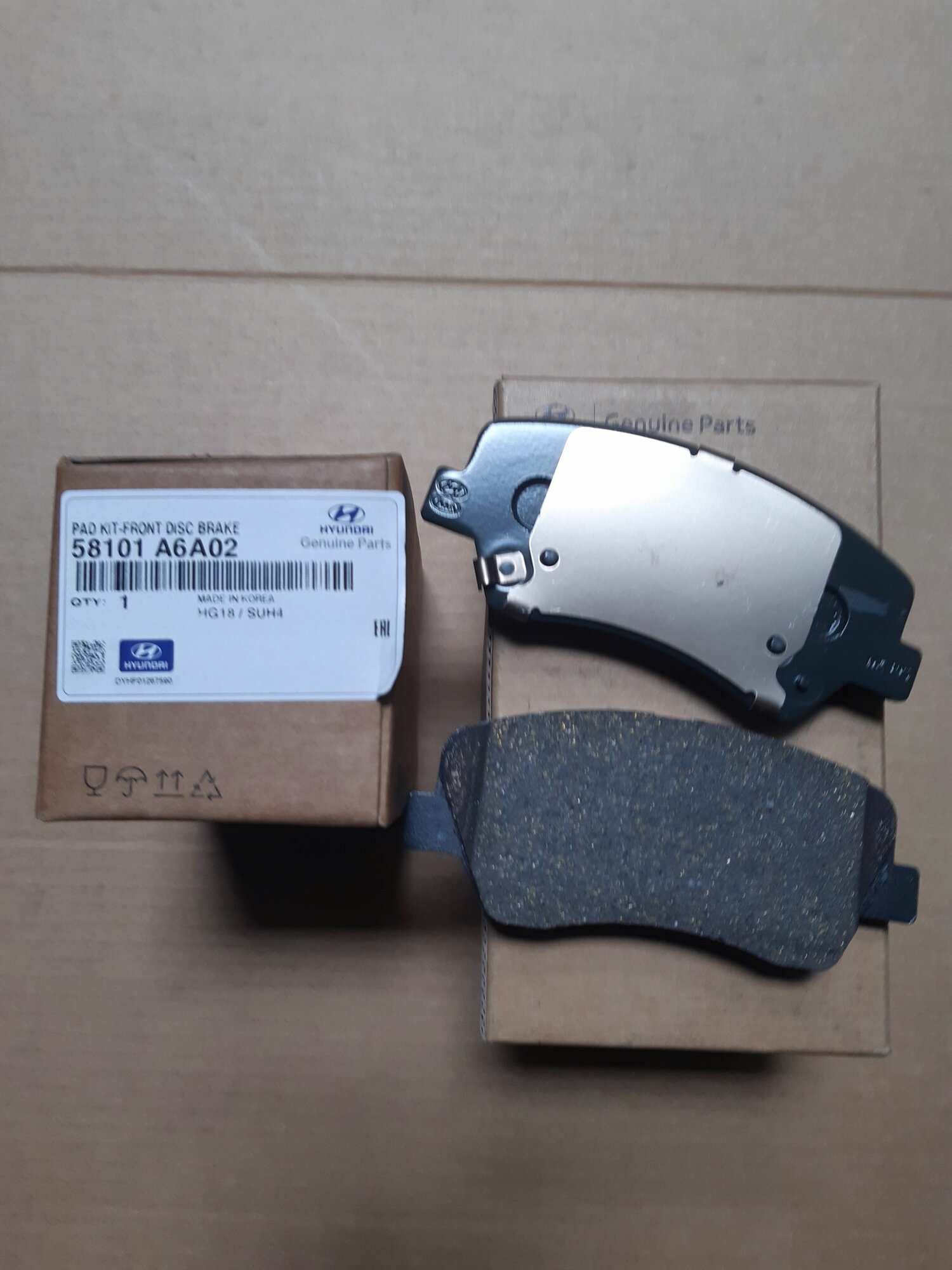 Hyundai-KIA Колодки тормозные, арт. 58101A6A02