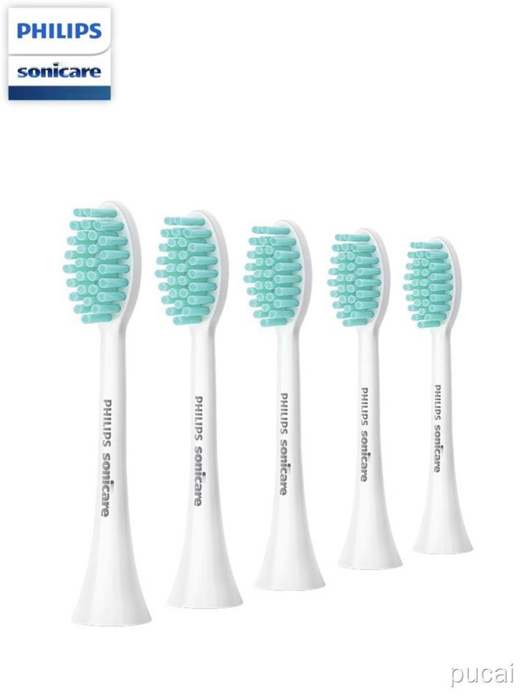 Насадки для щеток Philips Sonicare HX2023, 5 штук, зеленые, для гигиены полости рта