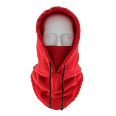 WRELS Зимняя вязаная балаклава из полиэстера Красный, red
