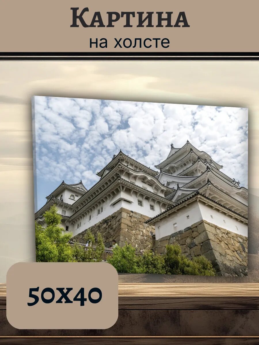 Картина Япония Japan 40x50 величественный замок
