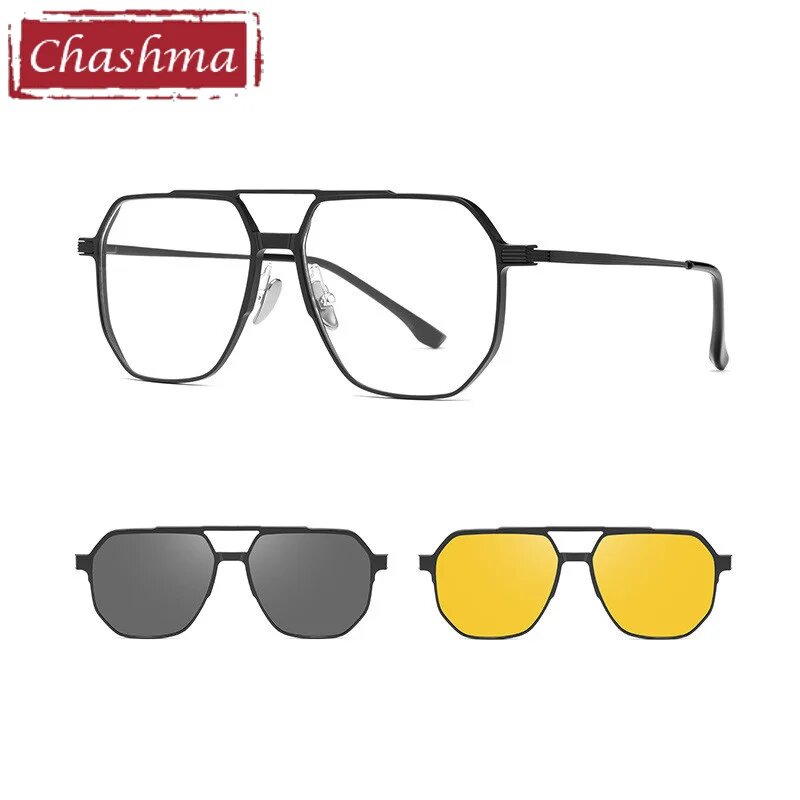 Chashma Поляризованные зажимы для очков из титана Black