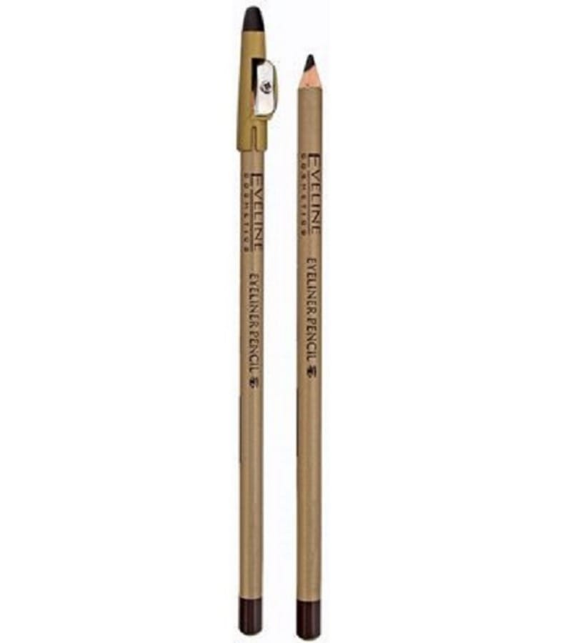 Карандаш для глаз Eveline Cosmetics Eyeliner Pencil, коричневый