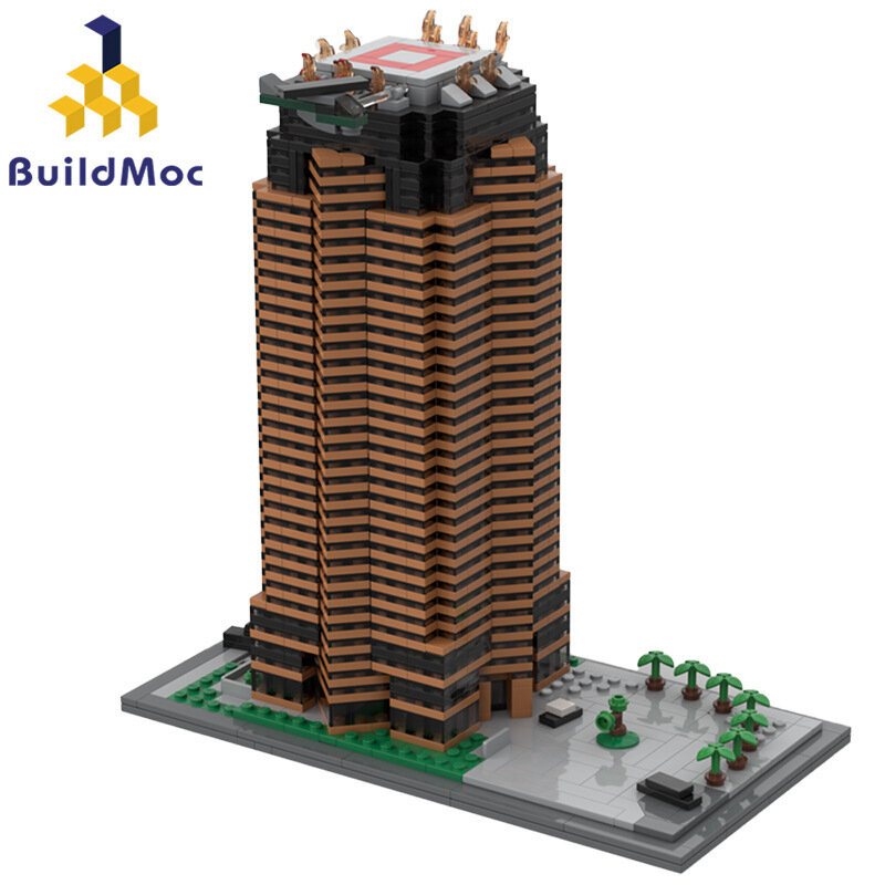 MOC-57225 Улица Платина Плаза Блоки 2121 Звездный Проспект Мелкие Кирпичики Цвет：Цветовая Схема По Умолчанию