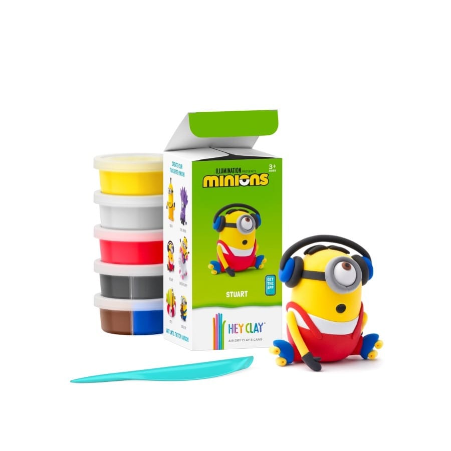 Пластилин Hey Clay Миньоны Stuart, 5 шт
