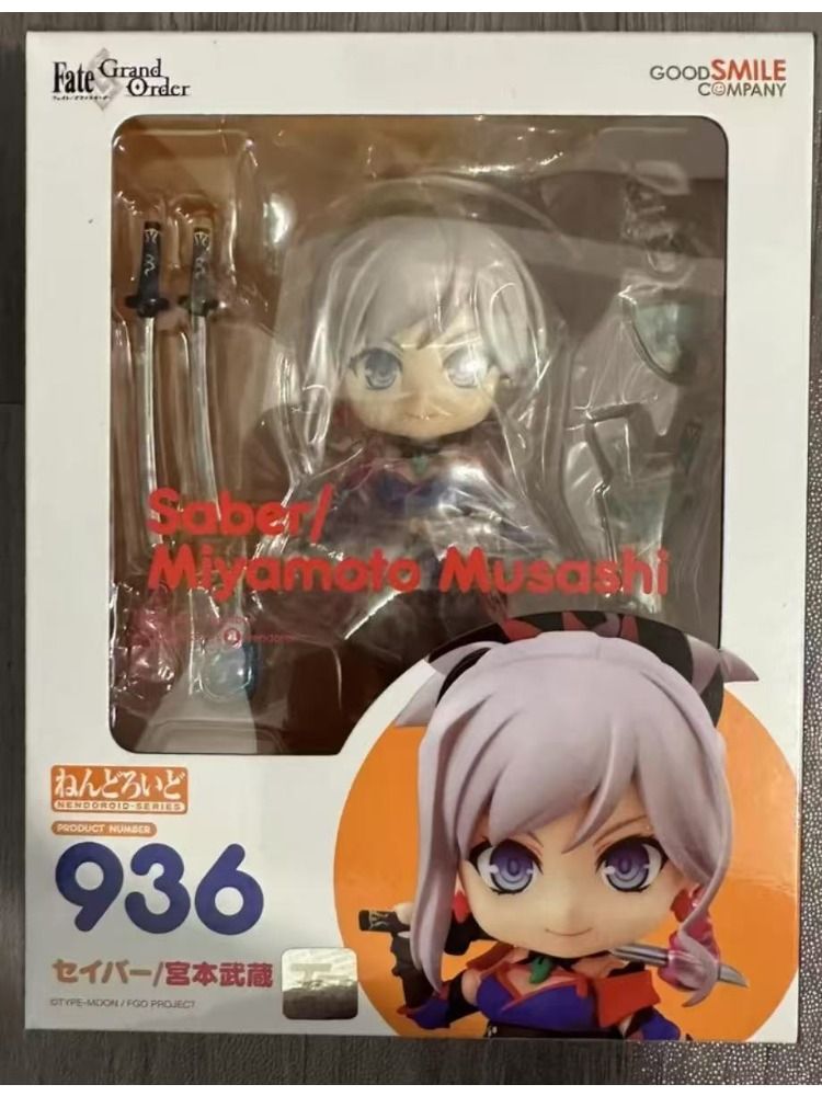 GSC GOOD SMILE NENDOROID Fate Grand Order 936 Saber Miyamoto Musashi 10cm Коллекция Кукольных Игрушек