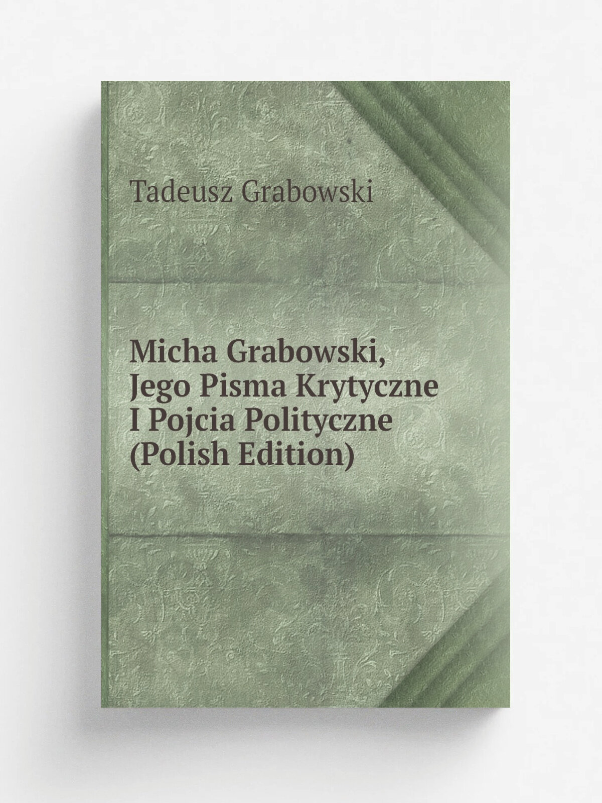 Micha Grabowski, Jego Pisma Krytyczne I Pojcia Polityczne (Polish Edition) | Tadeusz Grabowski | Репринт