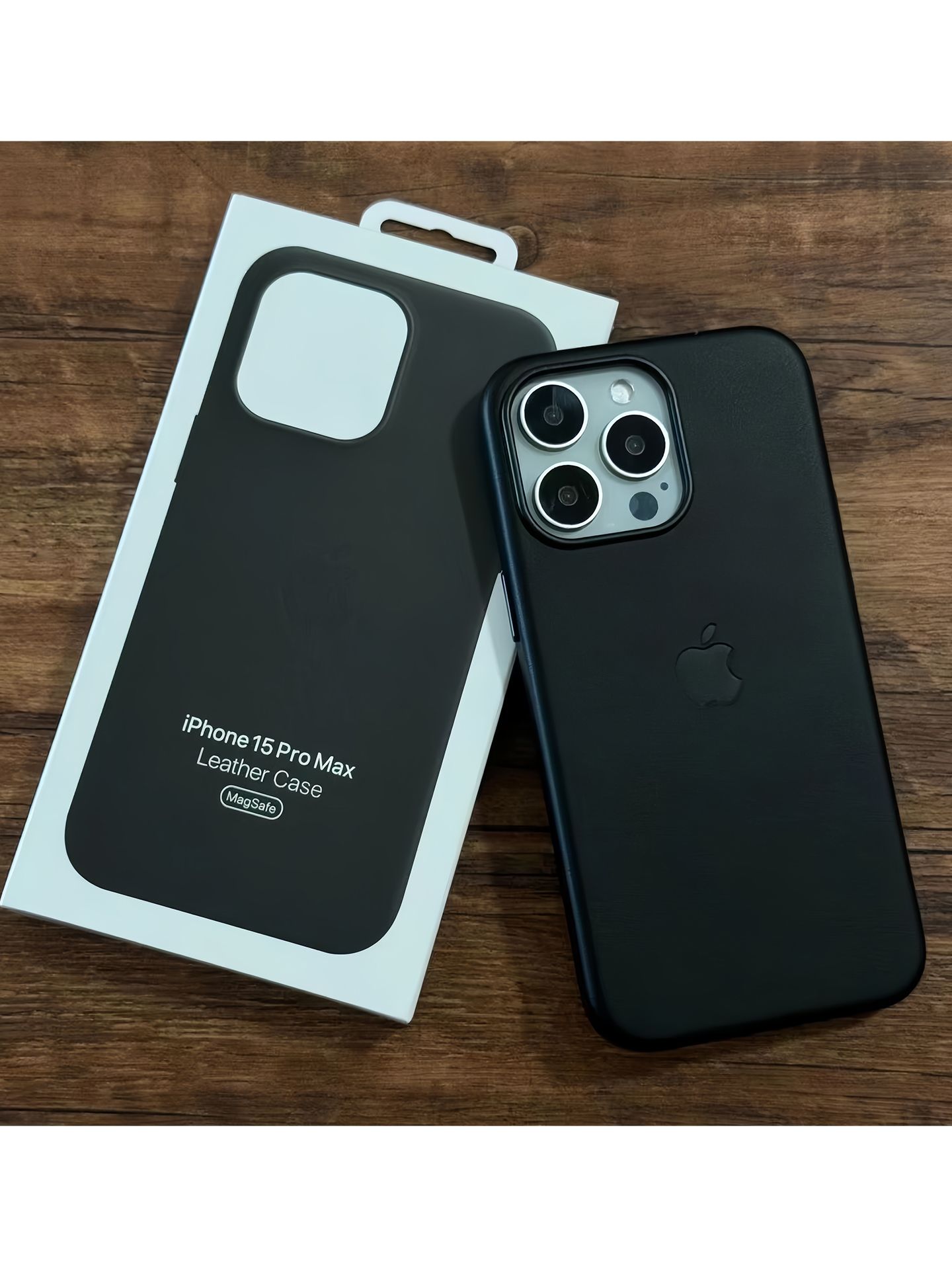 Кожаный чехол MagSafe специально для iPhone 15 Pro