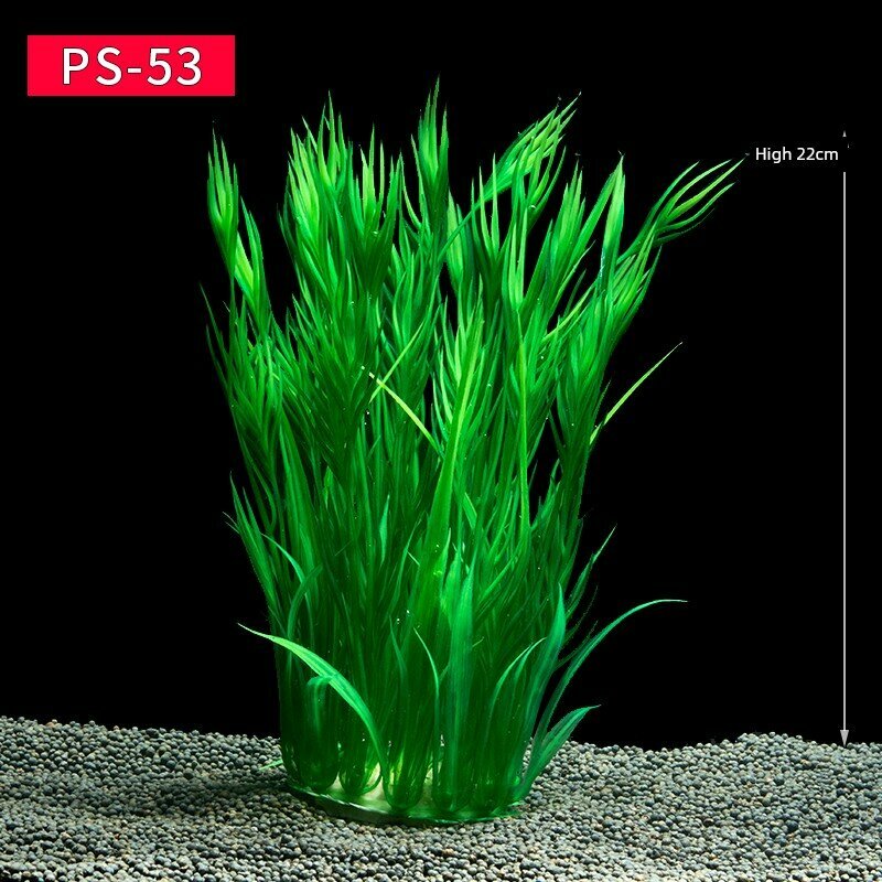 Новый набор искусственных аквариумных растений PS-53 для декора, пластиковые поддельные водоросли, 1 шт
