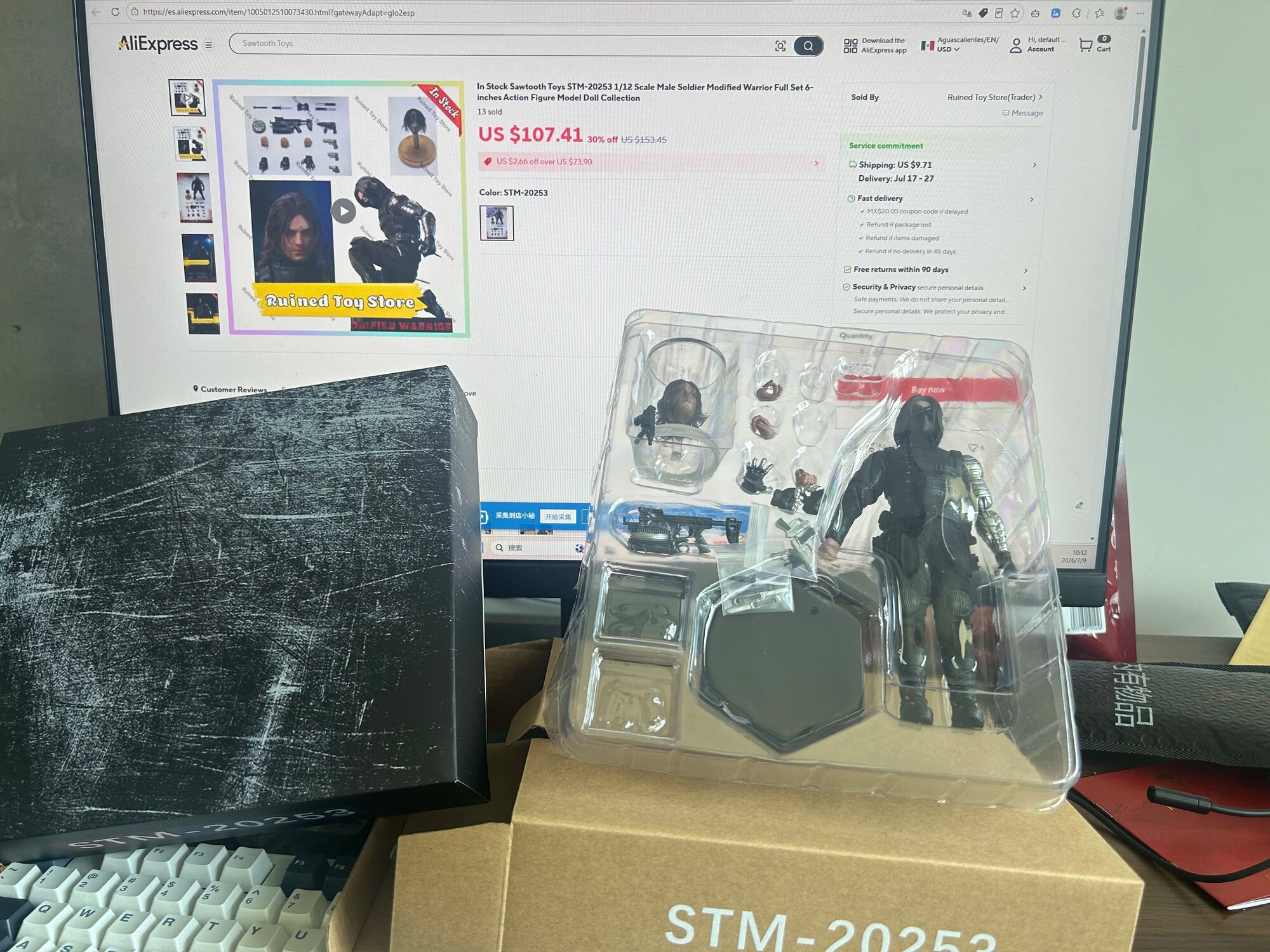 Фигурка Sawtooth Toys STM-20253 1/12 солдата 6 дюймов