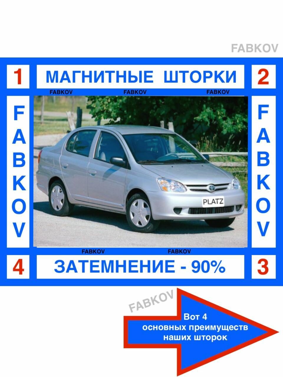 Каркасные авто шторки/сетки на передние двери, на магнитах для Toyota Platz XP 10, Тойота Таёта Плац, Платц ХР 10, седан года выпуска 1999-2005