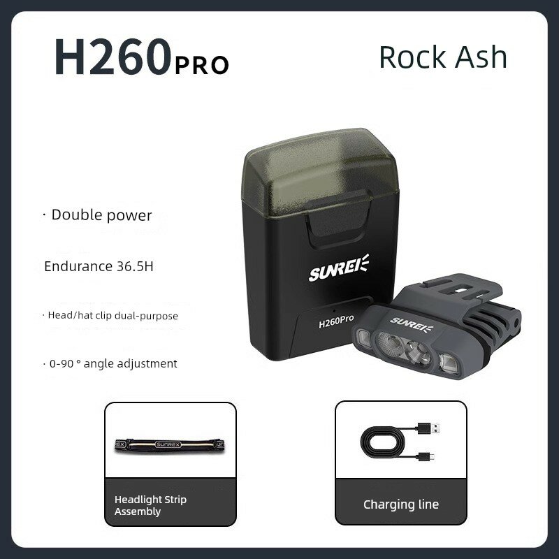 Налобный фонарь Sanlish H260Pro для ночной рыбалки, IPX5, для активного отдыха, кемпинга, походов, с двойным