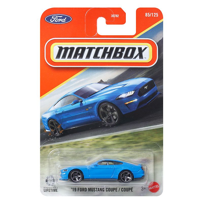 Машинка Matchbox Toys 1:64 Scale Die-Cast Basic Car 30782 2019 Ford Mustang Coupe