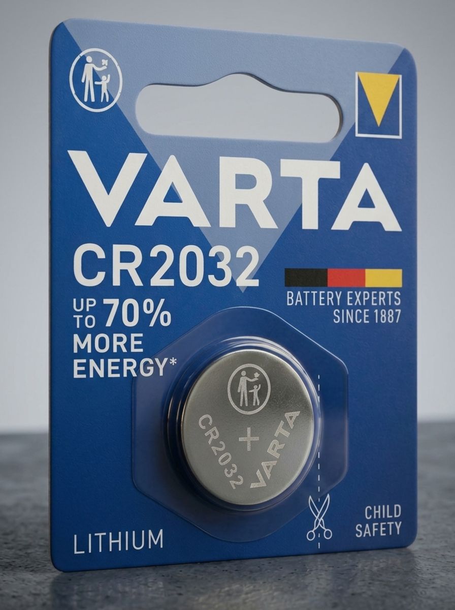Батарейка CR2032 VARTA, Li (литиевый) тип, 230 мАч, 1 шт