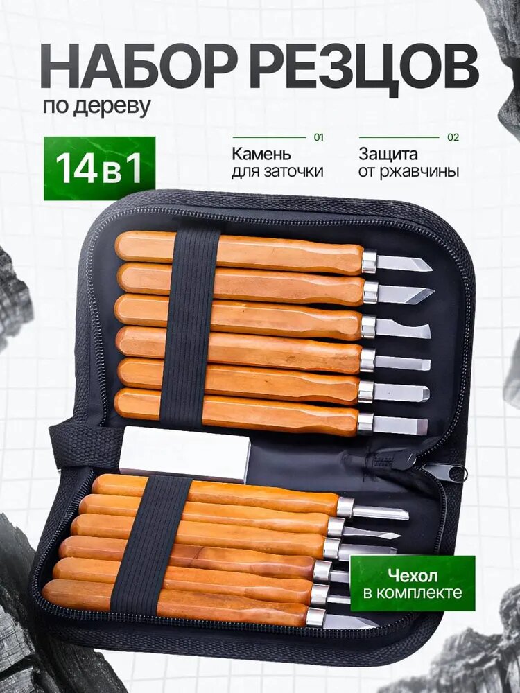 Набор резцов для резьбы по дереву