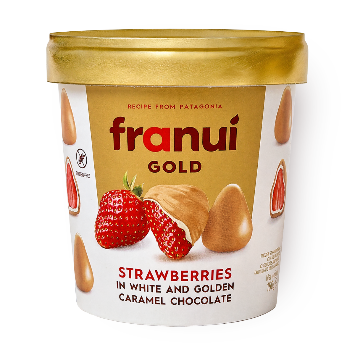 Клубника Franui в белом шоколаде с карамелью