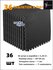 Плитка ПВХ черная 30×30 см, 36 шт, толщина 10 мм, замок T-Lock, 3.24 м²