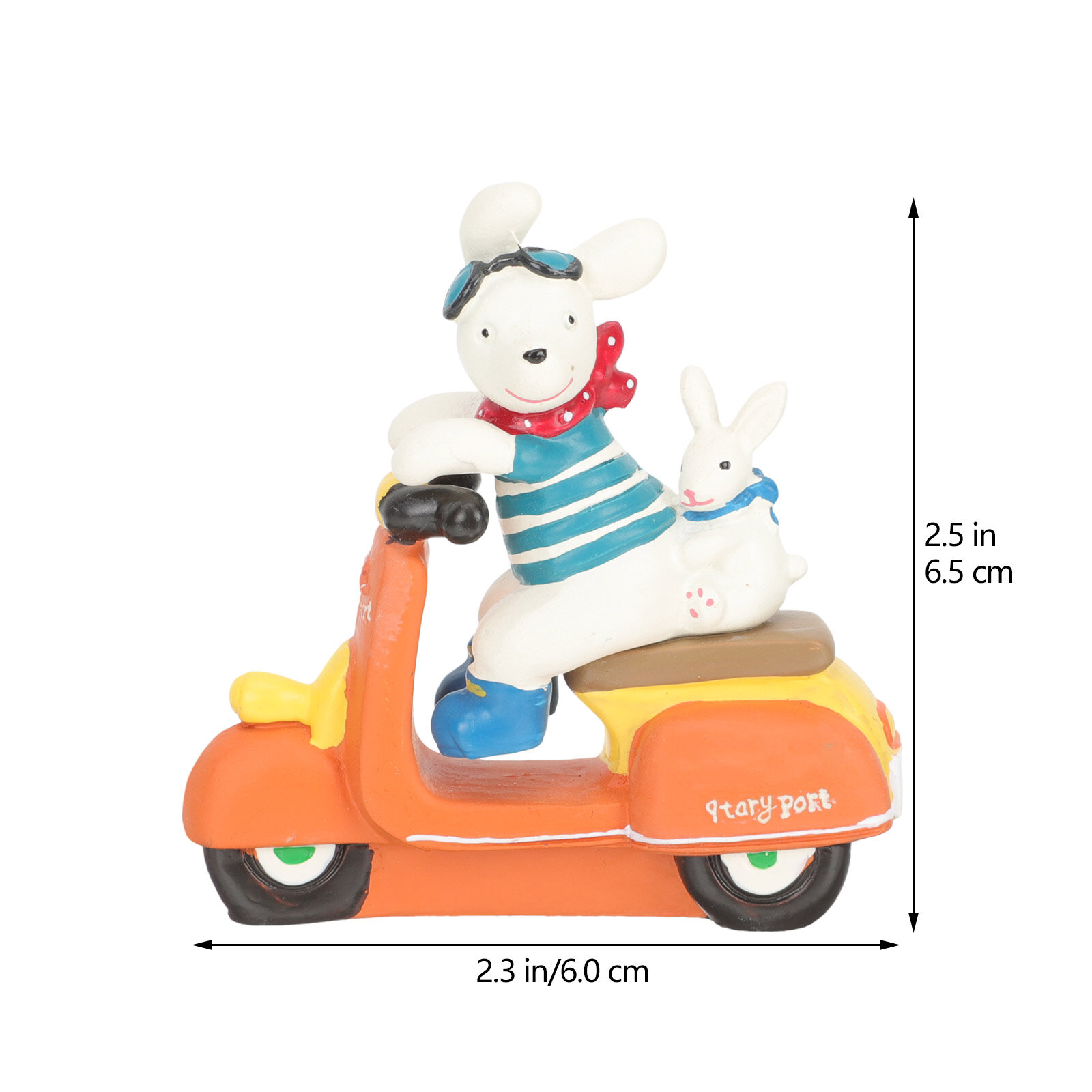 Декоративный Заяц Из Резины Статуэтка Для Ландшафтного Дизайна 6 5x6 Cm