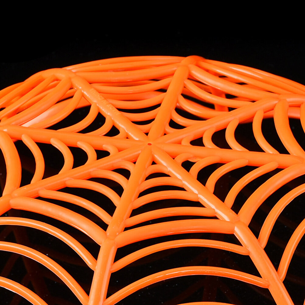 3 Штуки Креативные Пластиковые Тарелки В Forme Paутины Для Фруктов И Конфет Halloween Декор 29X29X8Cm