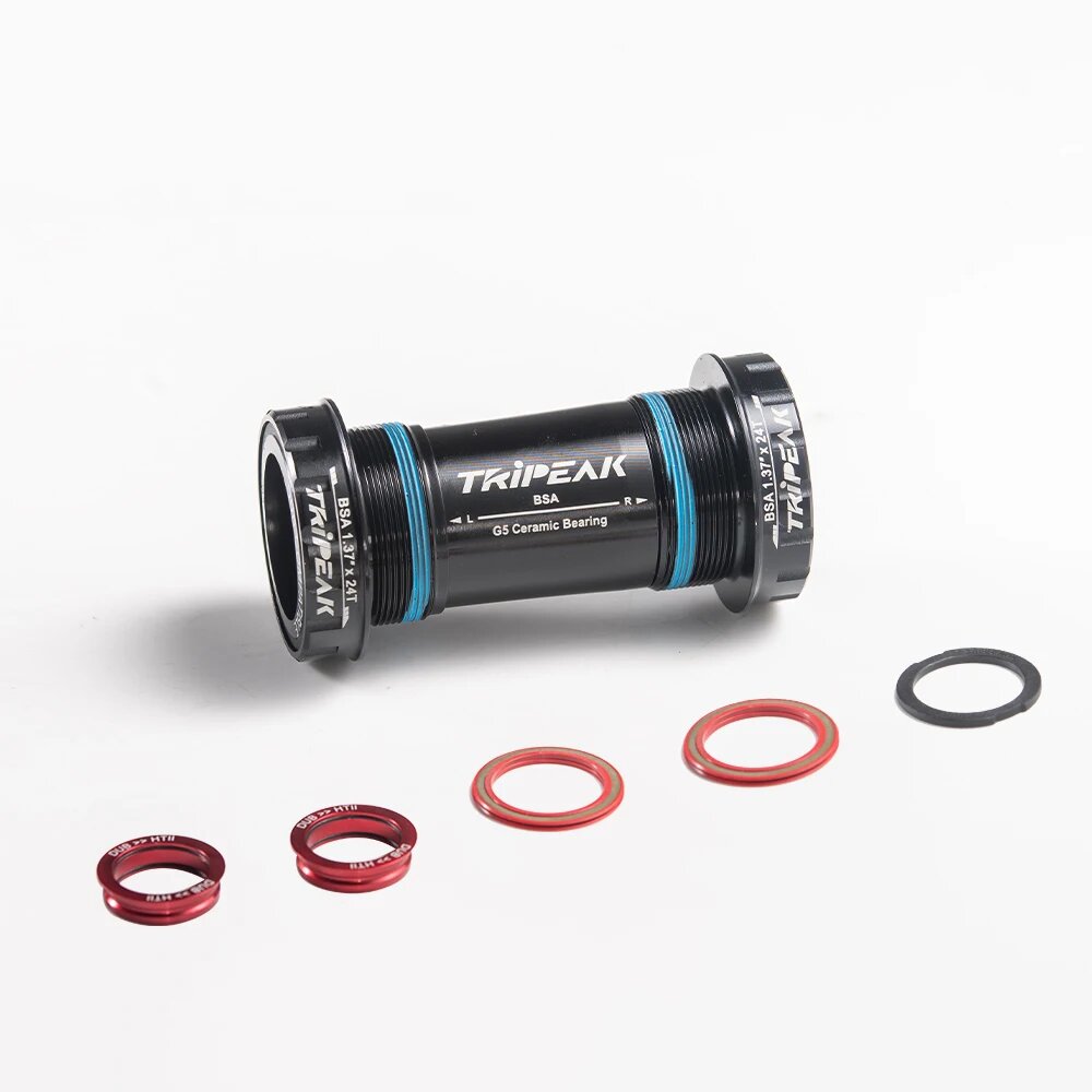 Система подшипников Tripeak 3-в-1 керамика BSA 68мм Красный, Black