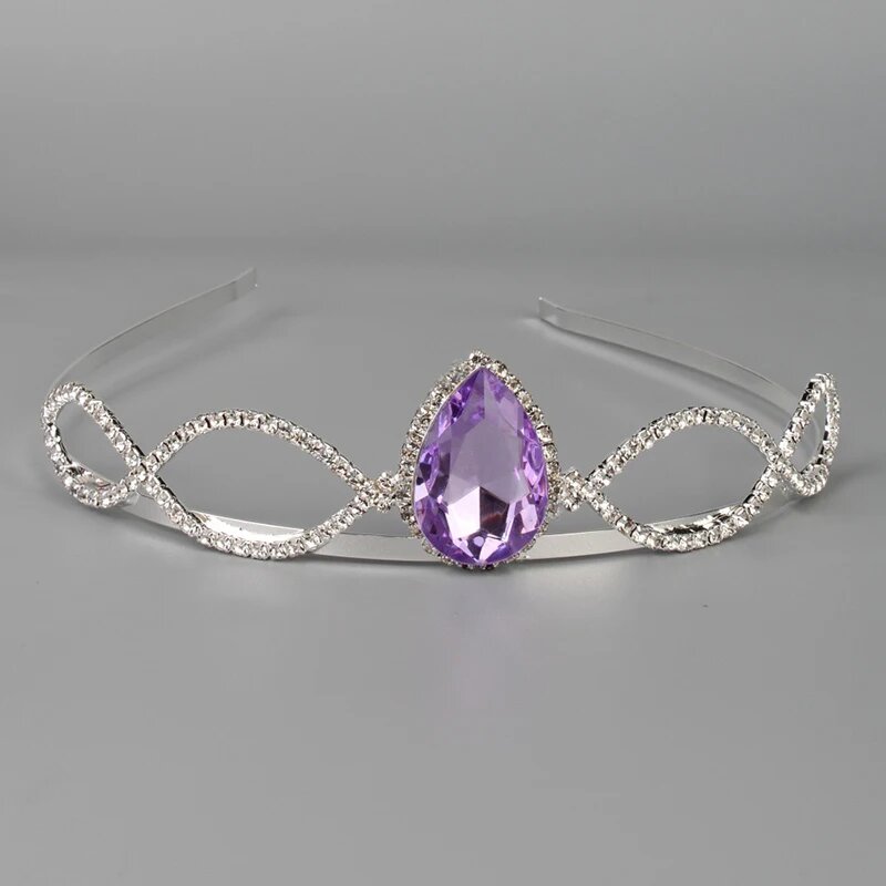 Хрустальная корона для волос Gakayong Фиолетовый, purple