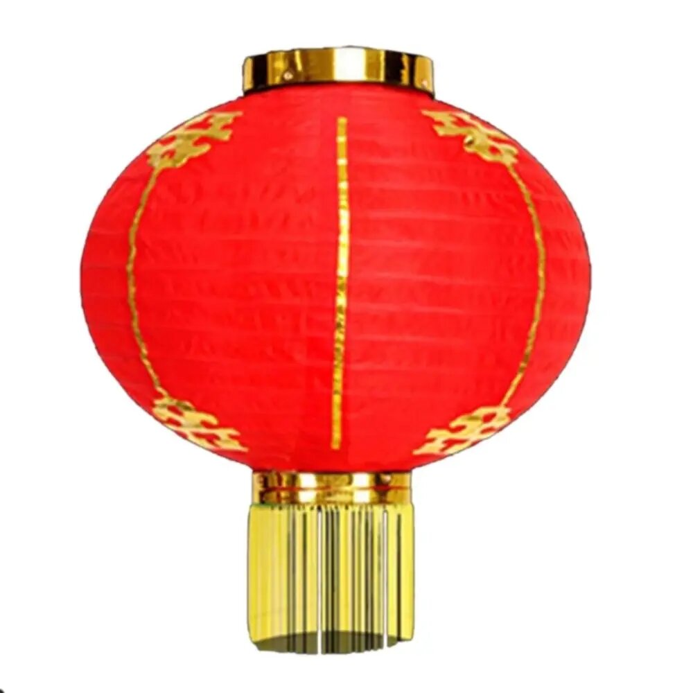 Праздничный фонарь KANNERT красный тканевый B, 20cm