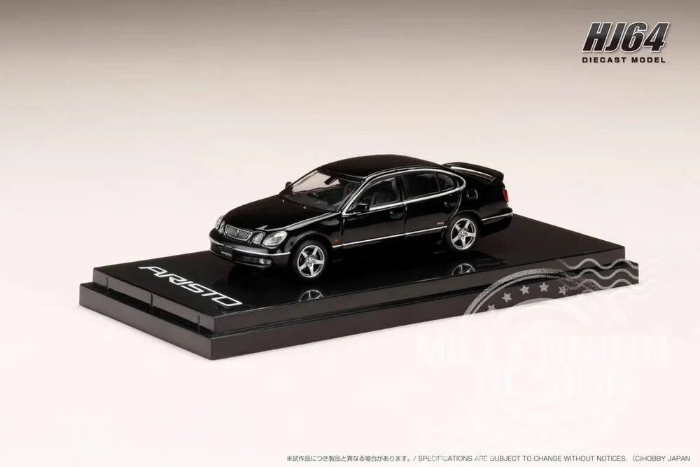 HOBBY JAPAN 1:64 Toyota ARISTO V300, литая модель японского кей-кара, коллекционная металлическая миниатюра для коллекционеров(HJ642030BK)