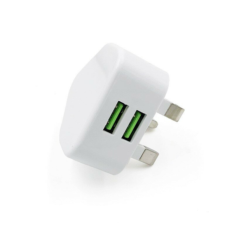 Зарядное устройство 5V 2A с вилкой UK USB адаптер питания для мобильного телефона 2 порта двойной порт