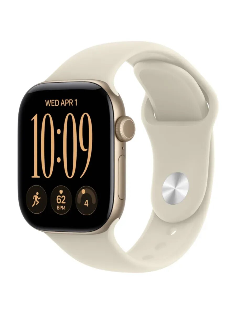 Apple Watch Series 12, 42 mm, Light Gold Aluminum, S/M