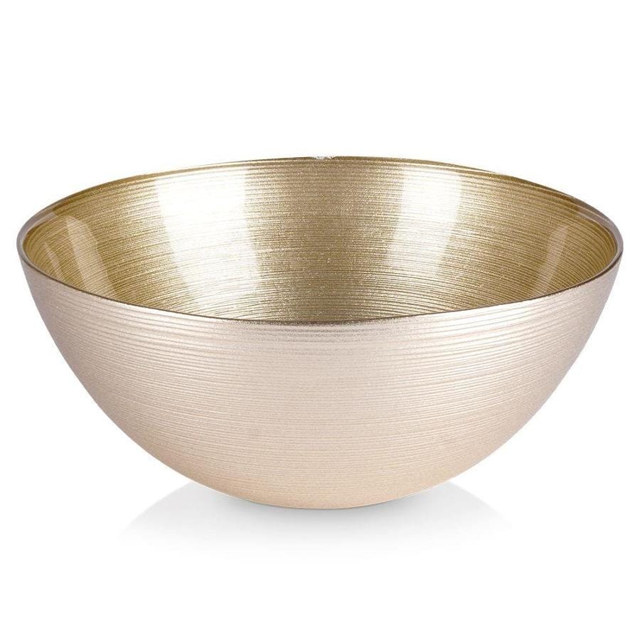 Миска Home Styling Collection, декоративная, стеклянная, прозрачная, диаметр 21 см