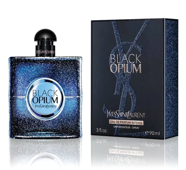 Парфюм для женщин Ysl Black Opium 90 мл - Ив Сен Лоран Блэк Опиум Интенс, синие духи