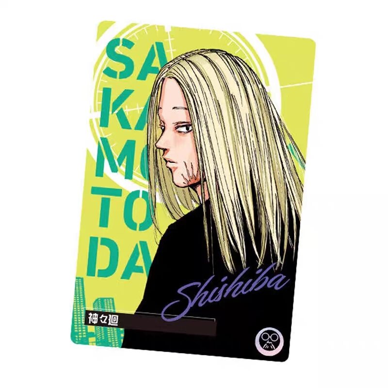 Карта-коллекция аниме SAKAMOTO DAYS, металлический стиль, с персонажем Год Год Ретурн, высококачественная