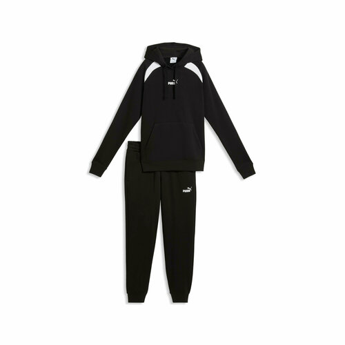 фото Костюм спортивный puma hooded sweat suit fl cl, размер 48, черный