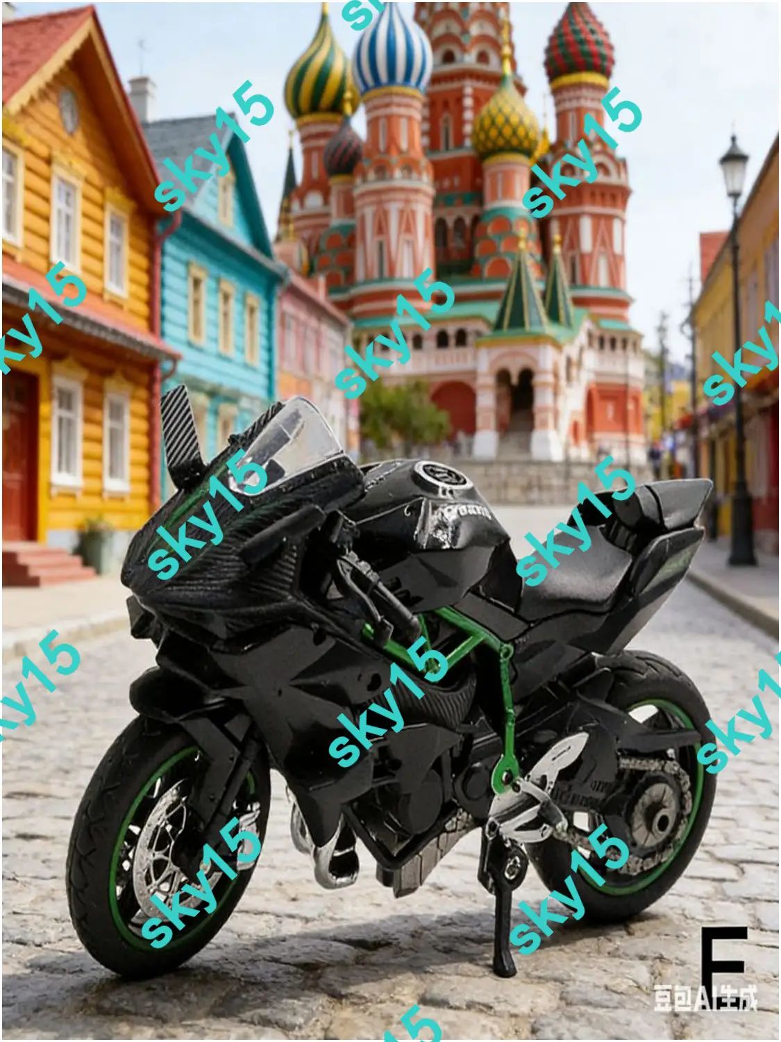 Мотоцикл модельный масштаб 1:18 черный матовый коллекционная игрушка для детей и взрослых — фото 1
