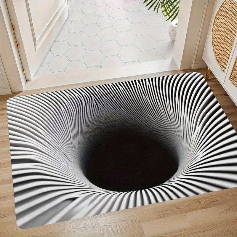 TEMU популярный 3D-эффект коврик для входной двери, коврик для ванной комнаты и туалета, впитывающий влагу, размер 40*60 см, модель RZZY-3D-1_>. Эт